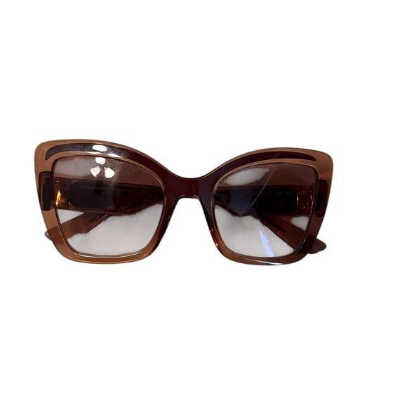 Dolce & Gabbana Brown Butterfly Glasses in Excellent Condition - Picture 3 of 9